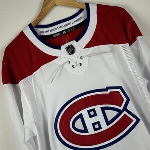 Montreal Canadiens Jersey Adidas Size 54 AdiZero NHL Authentic NWT White Red